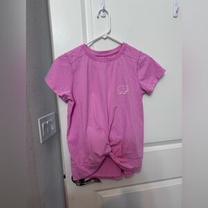 Ivory Ella Women’s Pink Twist-Front Tee